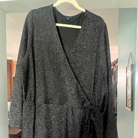 Lane Bryant Tops - Shimmering Faux Wrap Blouse